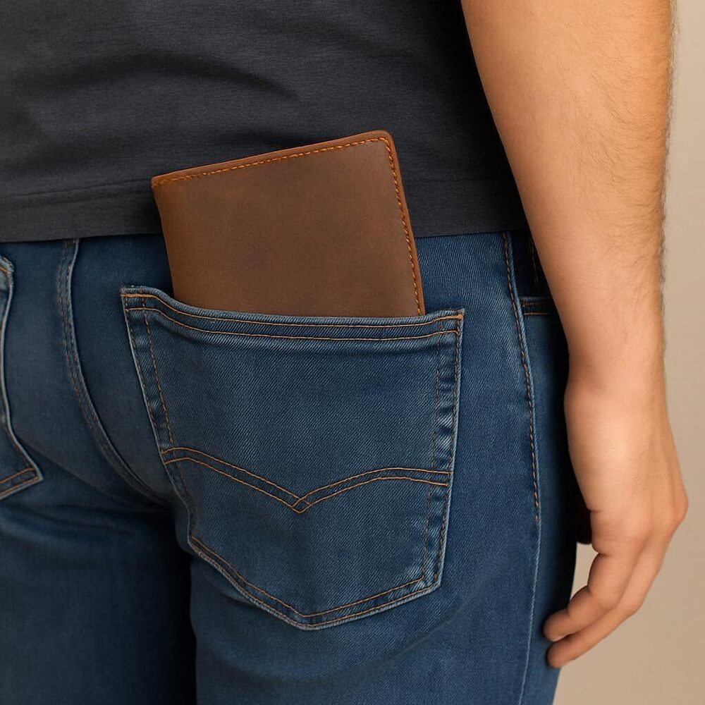 4439 Bifold Leather RFID Blocking Wallet & | Leather Holder With 20 Slots - Picture 2 of 9